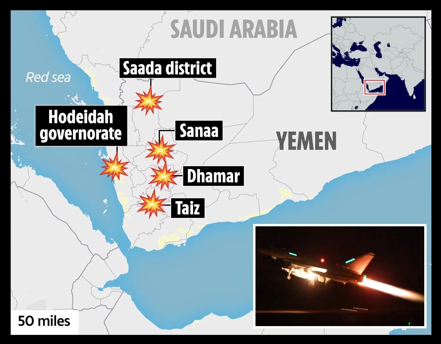 The US and UK's joint airstrikes on January 11 targeted 16 Houthi bases across Yemen