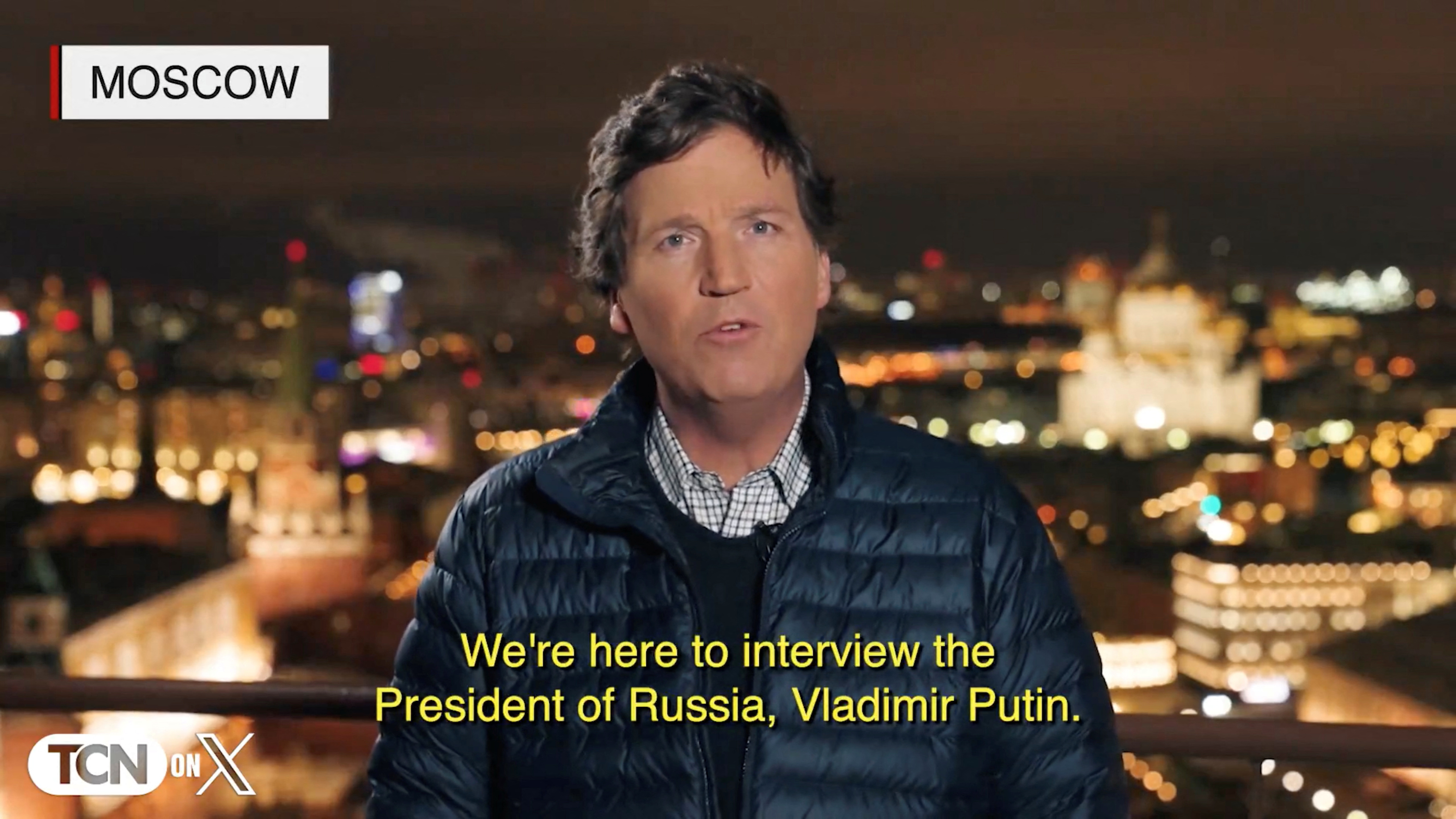 The Tucker Carlson versus Vladimir Putin interview will be released at 11pm GMT